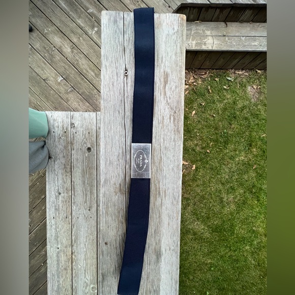 PRADA MILANO Nylon Navy Belt Women’s size 34” Made in Italy - Picture 9 of 12